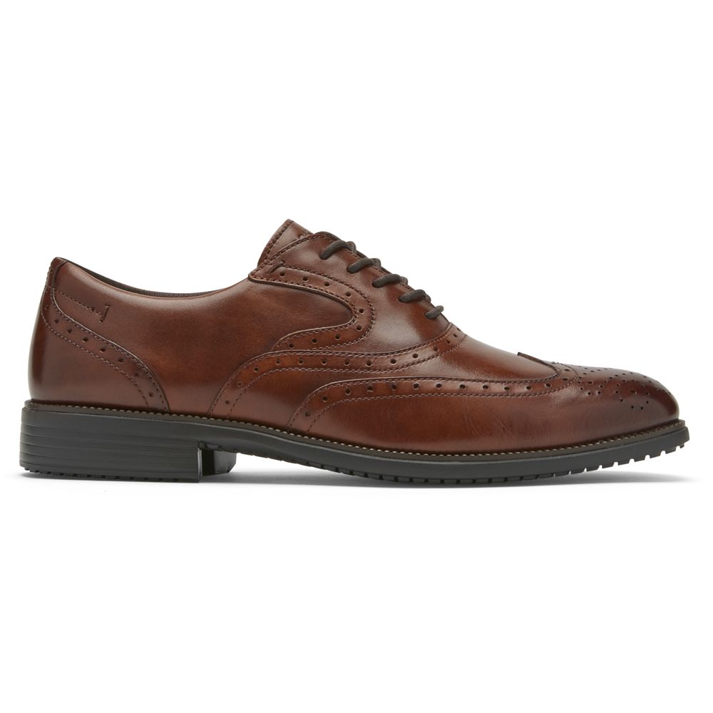 Pantofi Oxford Barbati Rockport Total Motion Dressport Wingtip Maro - Romania 5371-SPJGD